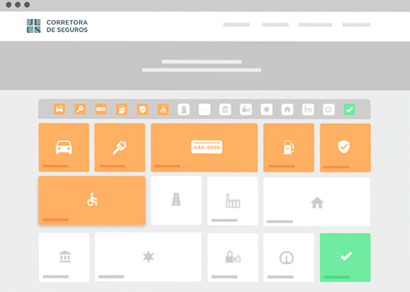 Tela do Simulador de Seguros Online